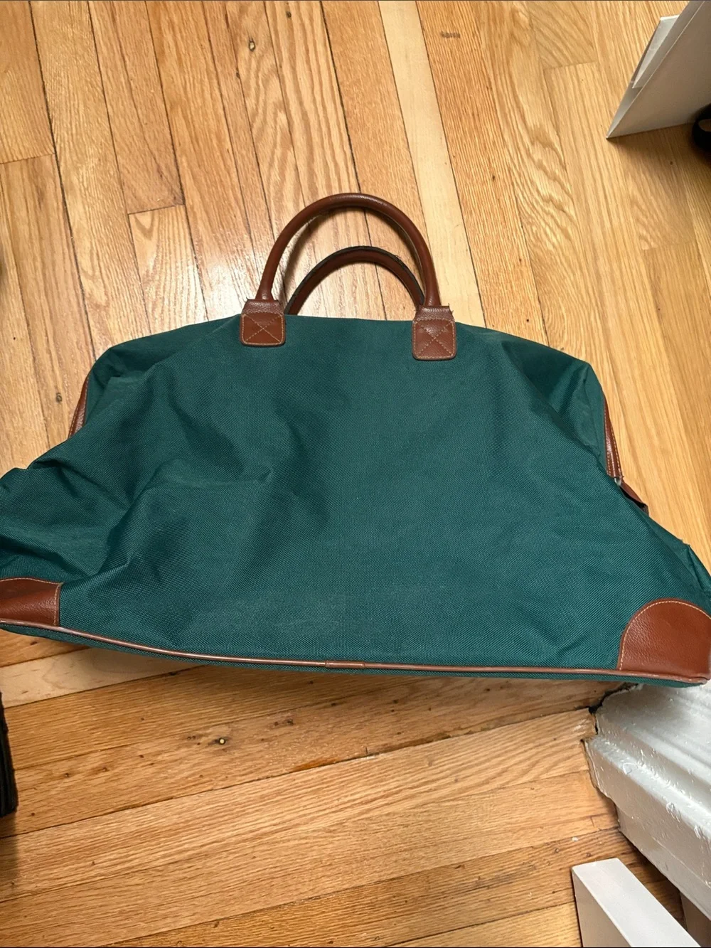 Vintage POLO carry-on  promo - large frame open top and wide bottom.